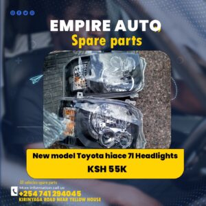 New Model Toyota Hiace 71 Headlights